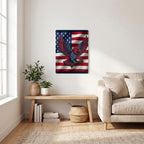 Thickened Rectangular Iron Wall Painting Printed in Canada