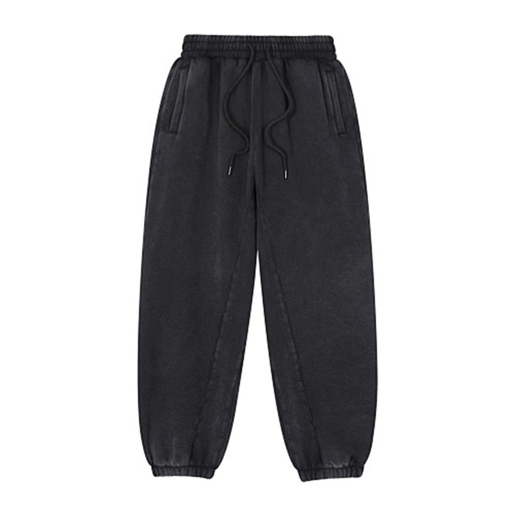 Heavyweight Fleece-Lined Washed Jogger Pants for Men|355GSM DTG