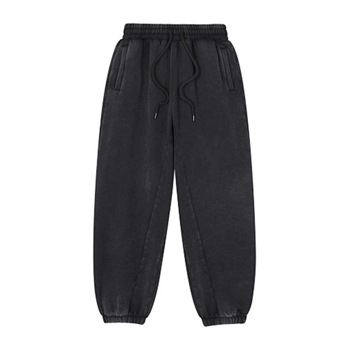Heavyweight Fleece-Lined Washed Jogger Pants for Men|355GSM DTG