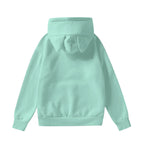 Felpa con cappuccio da donna all-over con orecchie decorative