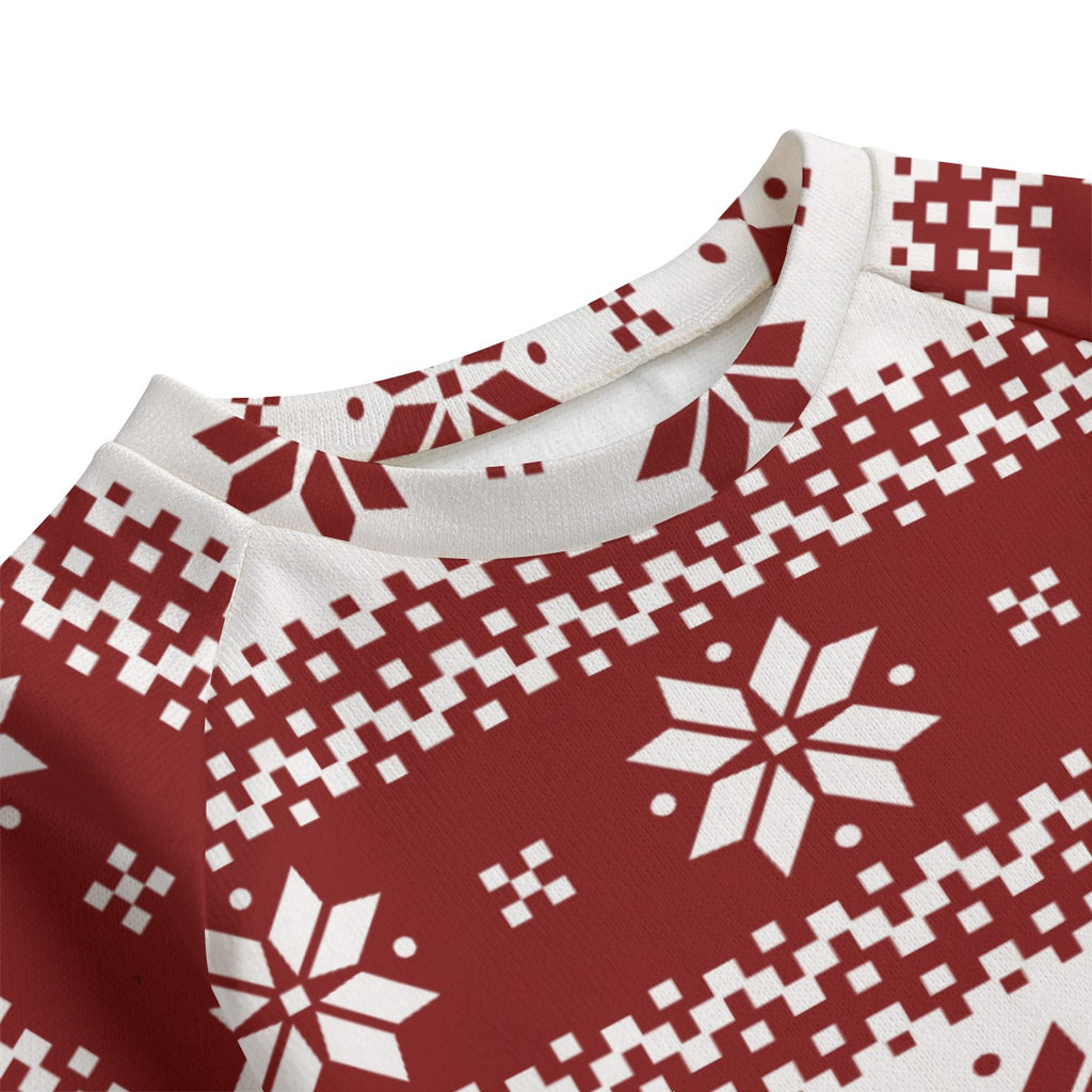 All-Over Print Kid's Knitted Fleece Set
