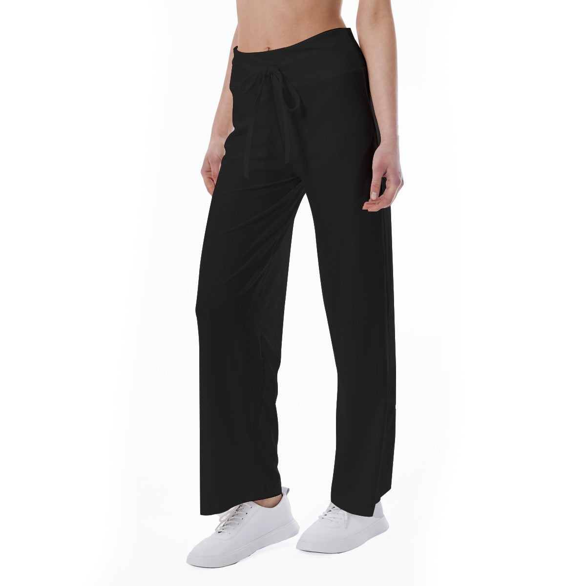All-Over Print Women's High-waisted Straight-leg Trousers