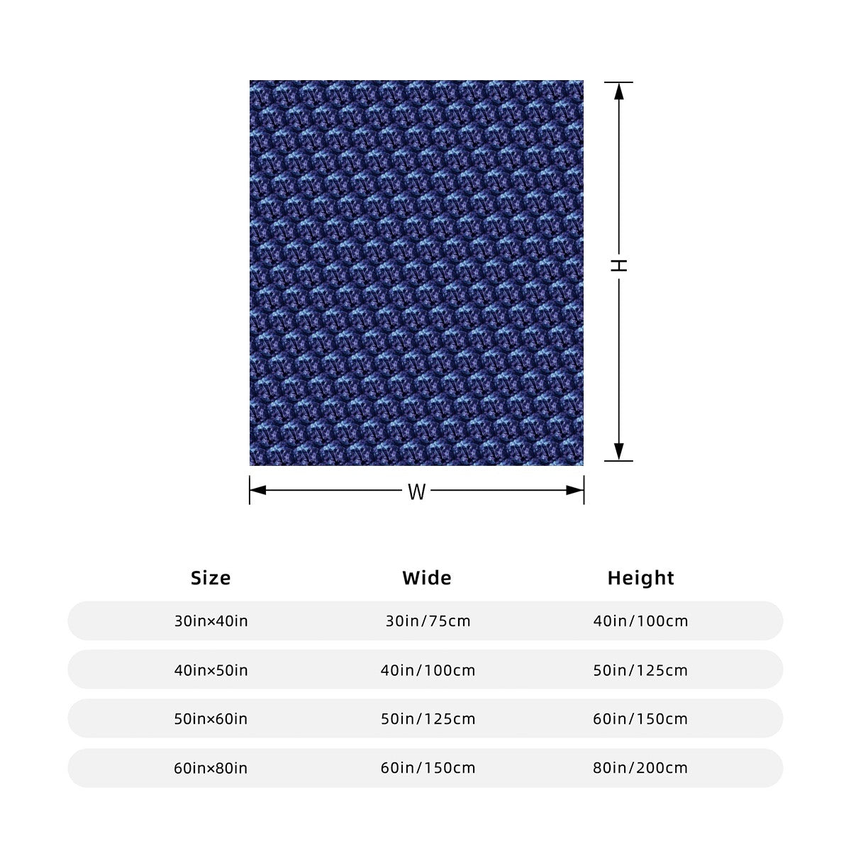 Gram Flannel Blanket - Vertical Style Printed in USA|290GSM