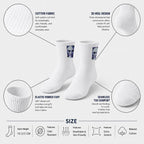 Embroidery Sports Quarter Socks|Cotton