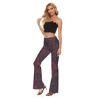 All-Over Print Women's High Elastic Flare Pants
