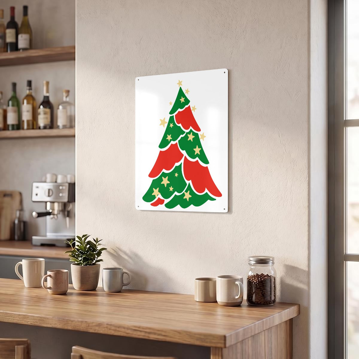 Thickened Rectangular Iron Wall Painting Printed in Canada