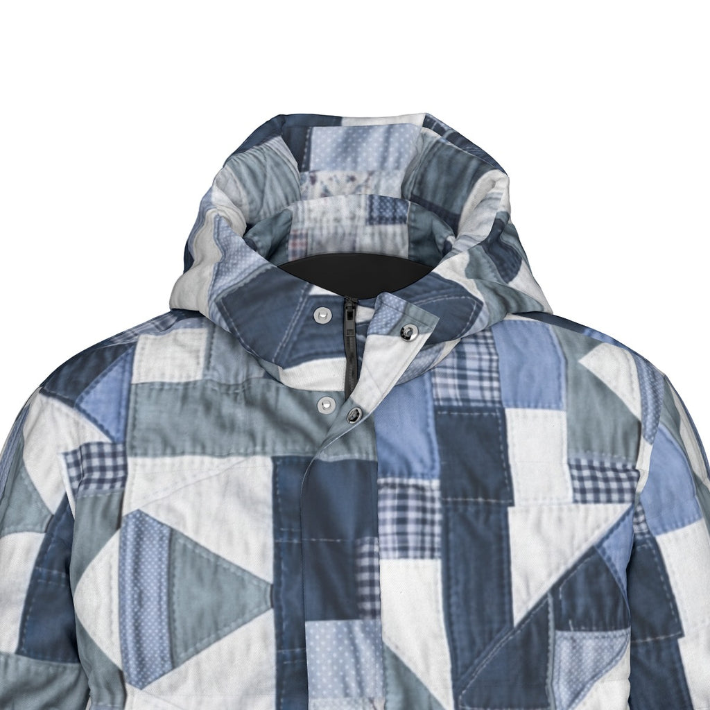 COAT OF MANY COLORS COLLECTION All-Over Print Unisex Borg Fleece Coat With Z Unisex Long Down Jacket