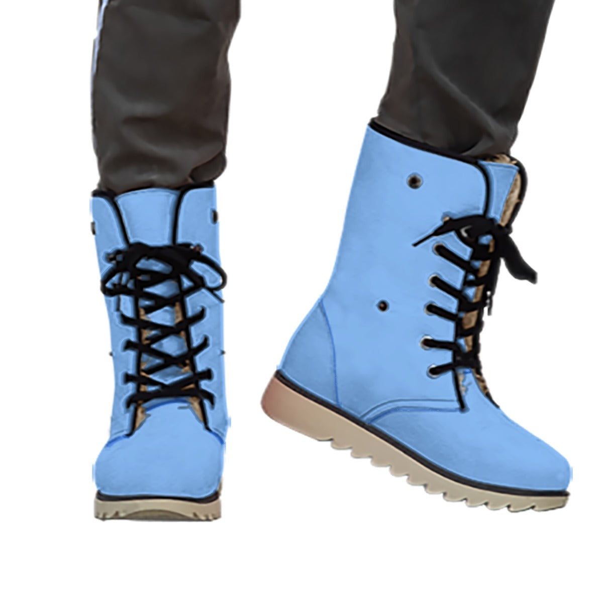 All-Over Print Men's Plush Boots