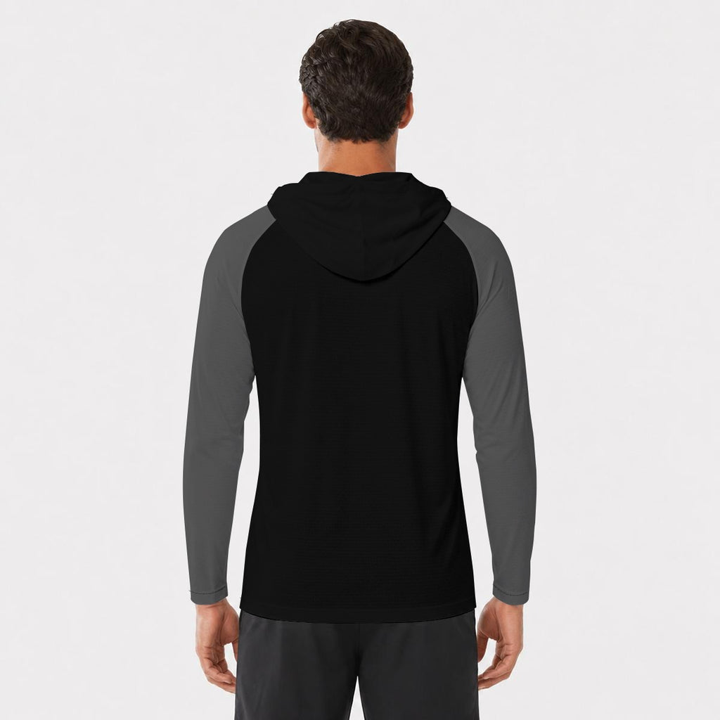 All-Over Print Men's Sun Protection Hooded Sport Top