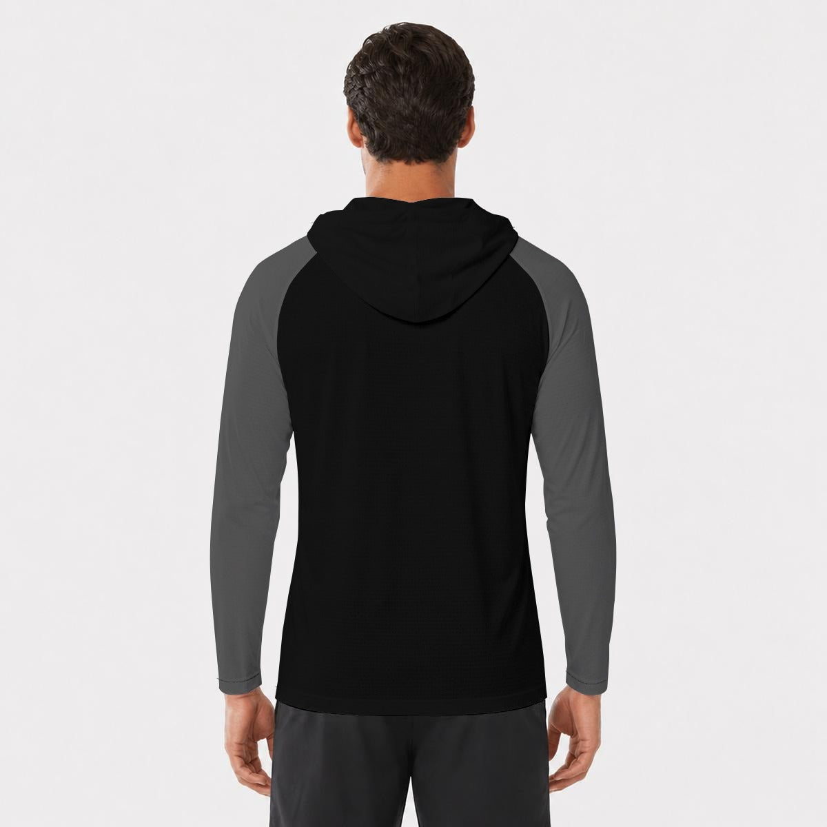 All-Over Print Men's Sun Protection Hooded Sport Top