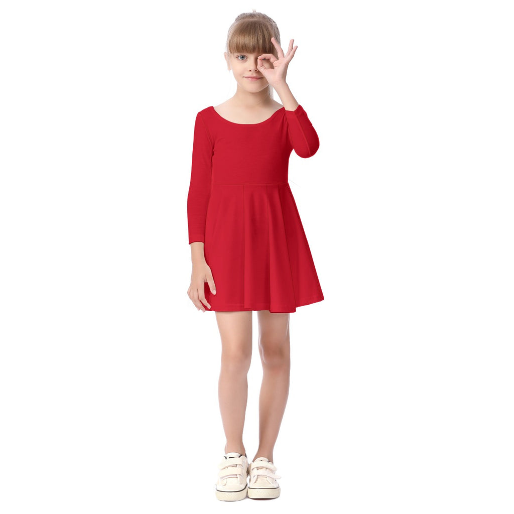 Robe à manches longues pour enfant à imprimé intégral
