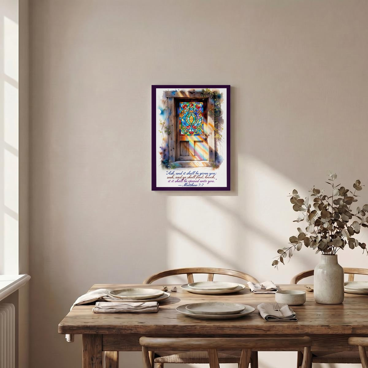 Vertical Framed Canvas Wall Art Printed in Canada