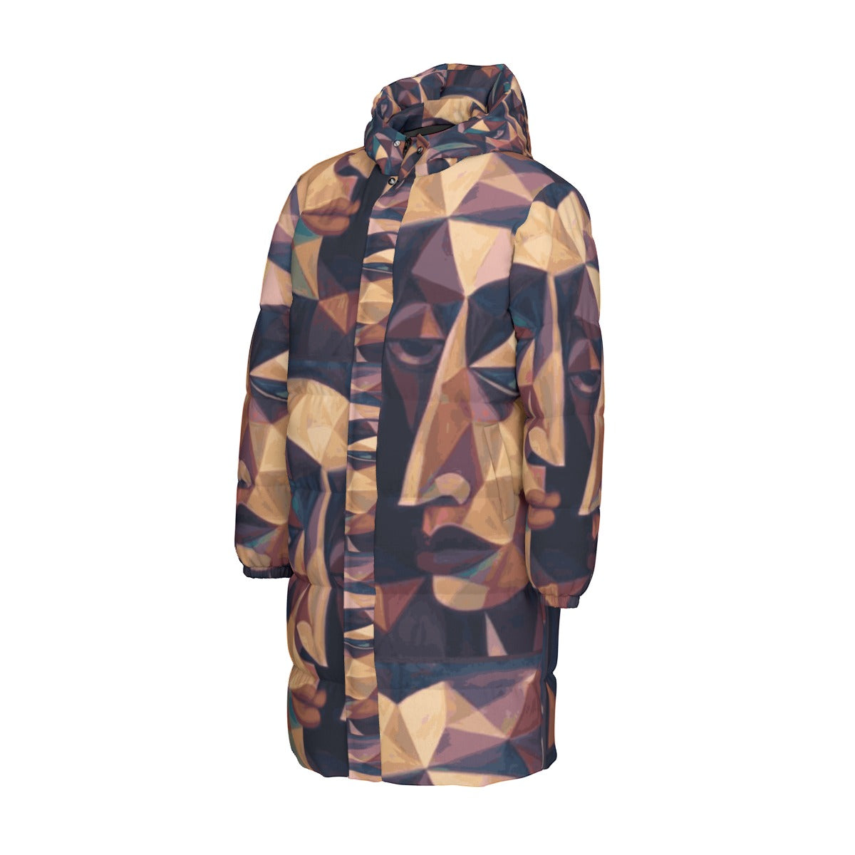 All-Over Print Unisex Long Down Jacket