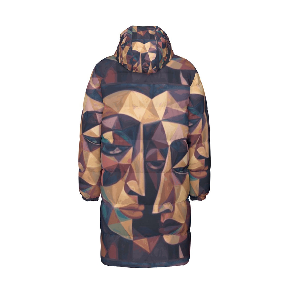 All-Over Print Unisex Long Down Jacket