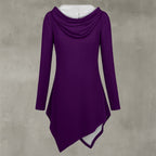 All-Over Print Women's Asymmetric Hem Hoodie