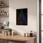 Thickened Rectangular Iron Wall Painting Printed in Canada