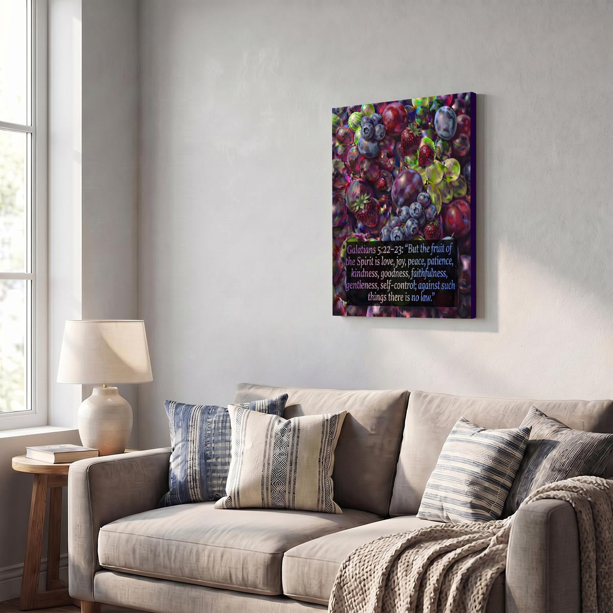 Vertical Framed Canvas Wall Art Printed in Canada