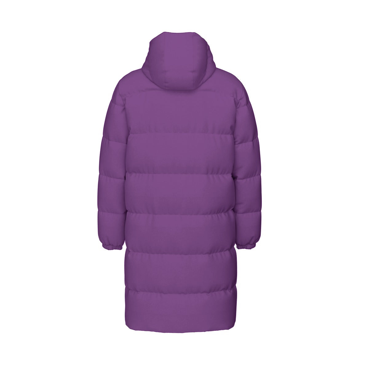 Piumino lungo unisex con stampa all-over