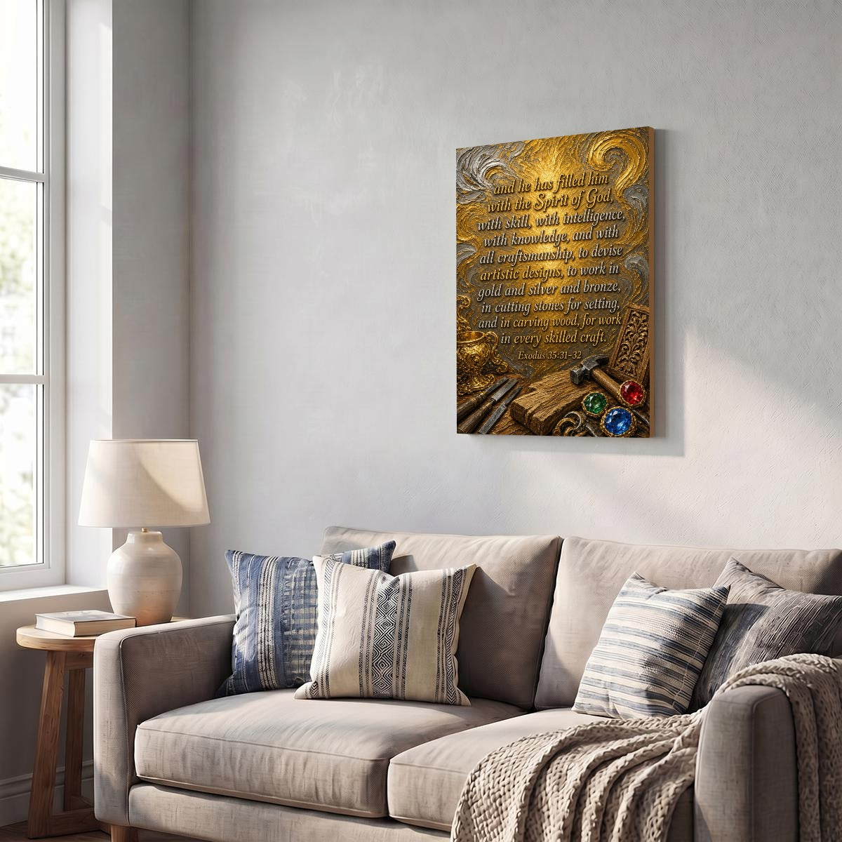 Vertical Framed Canvas Wall Art Printed in Canada