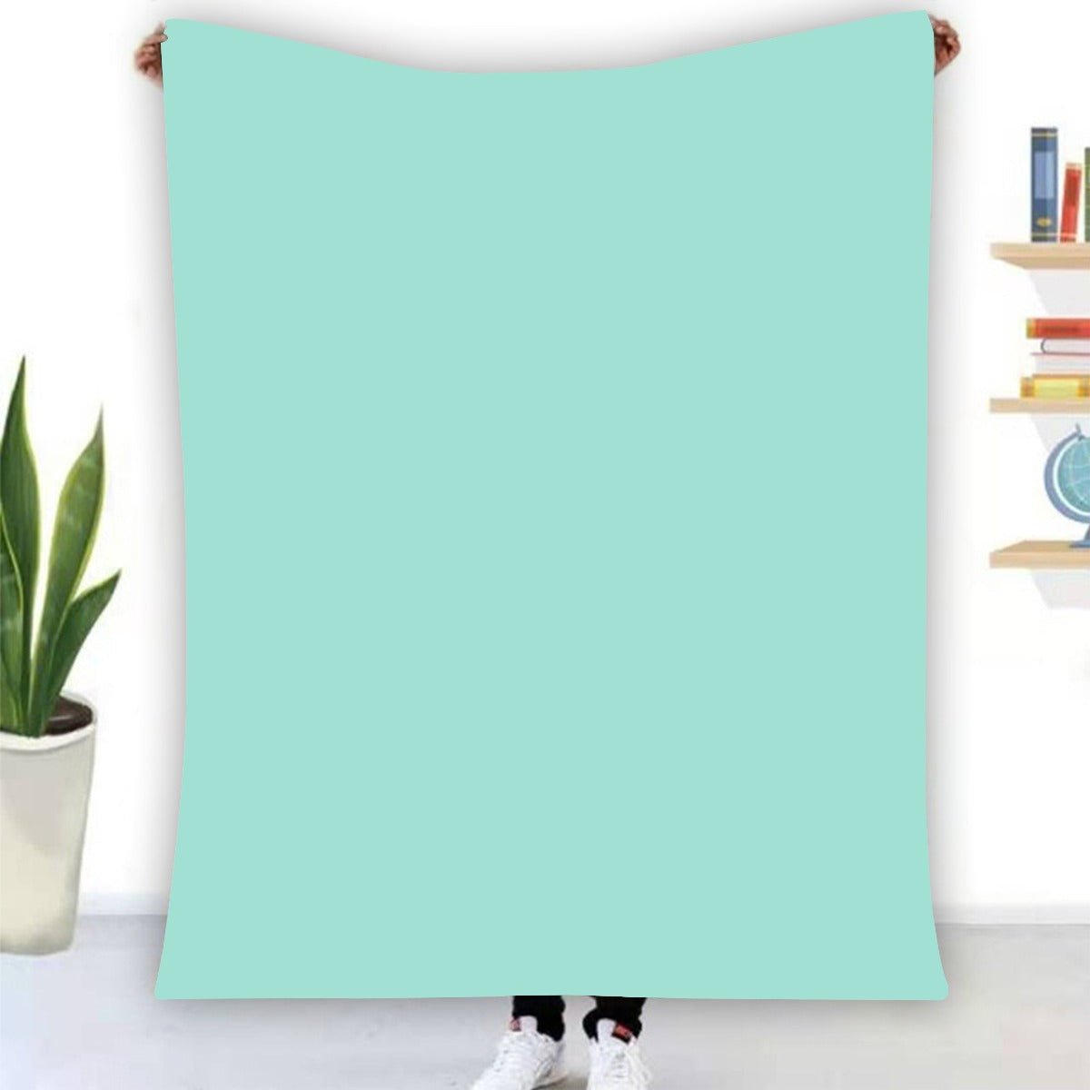 Single-Side Printing Flannel Blanket