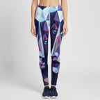 Completo felpa con cappuccio da donna stretch con stampa all-over