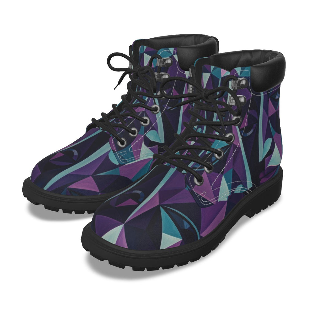 All-Over Print Men's Short Boots