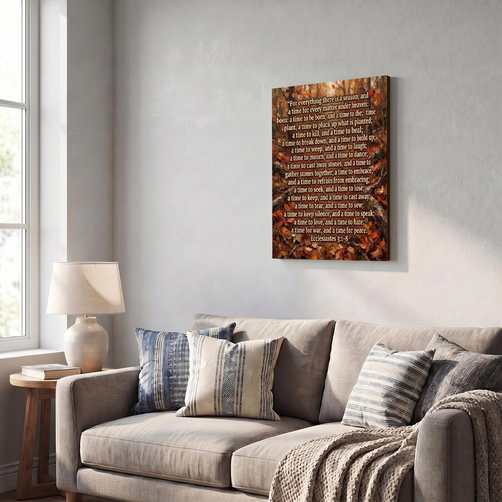 Vertical Framed Canvas Wall Art Printed in Canada