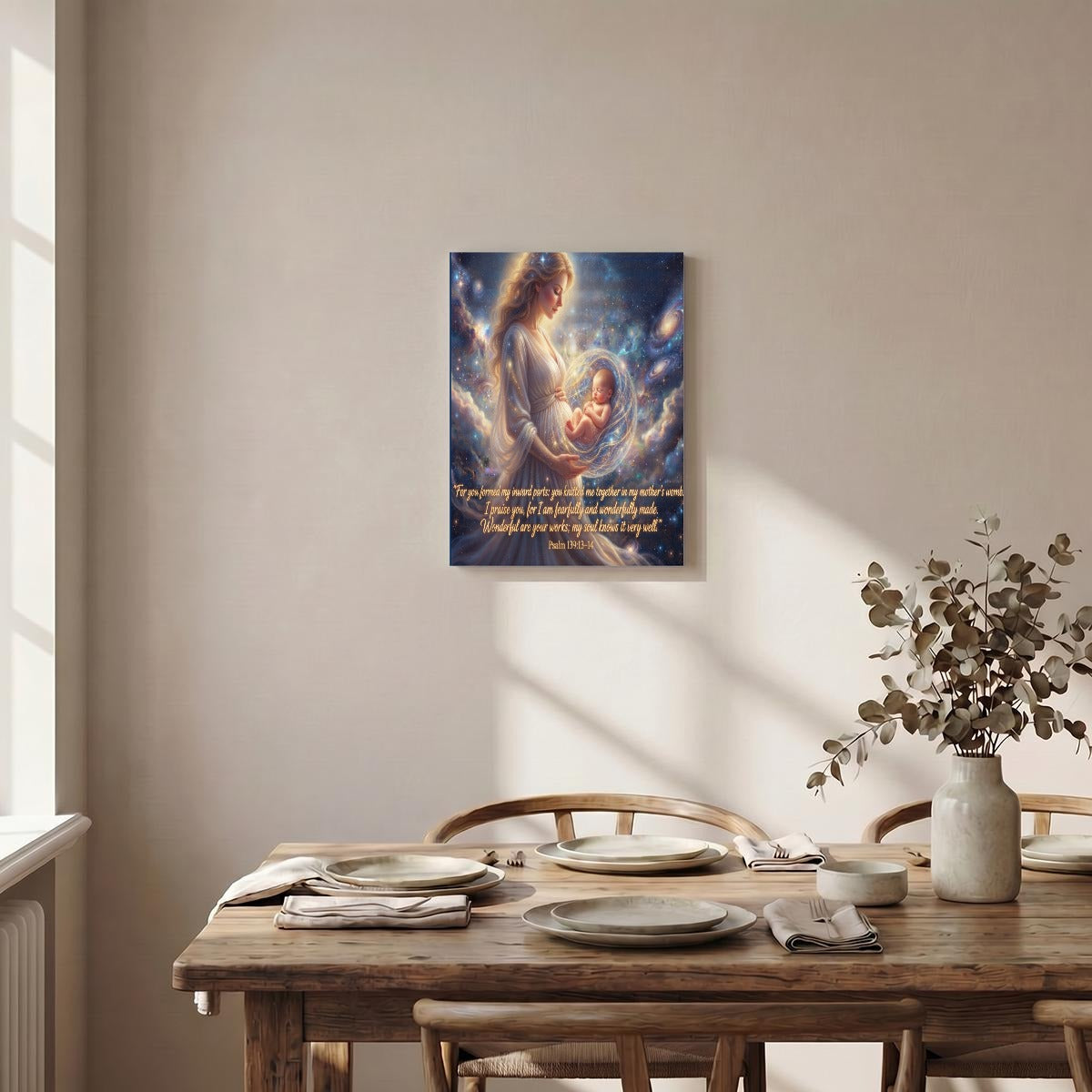 Vertical Framed Canvas Wall Art Printed in Canada