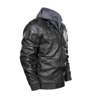 Giacca da uomo in pelle con zip |DTF