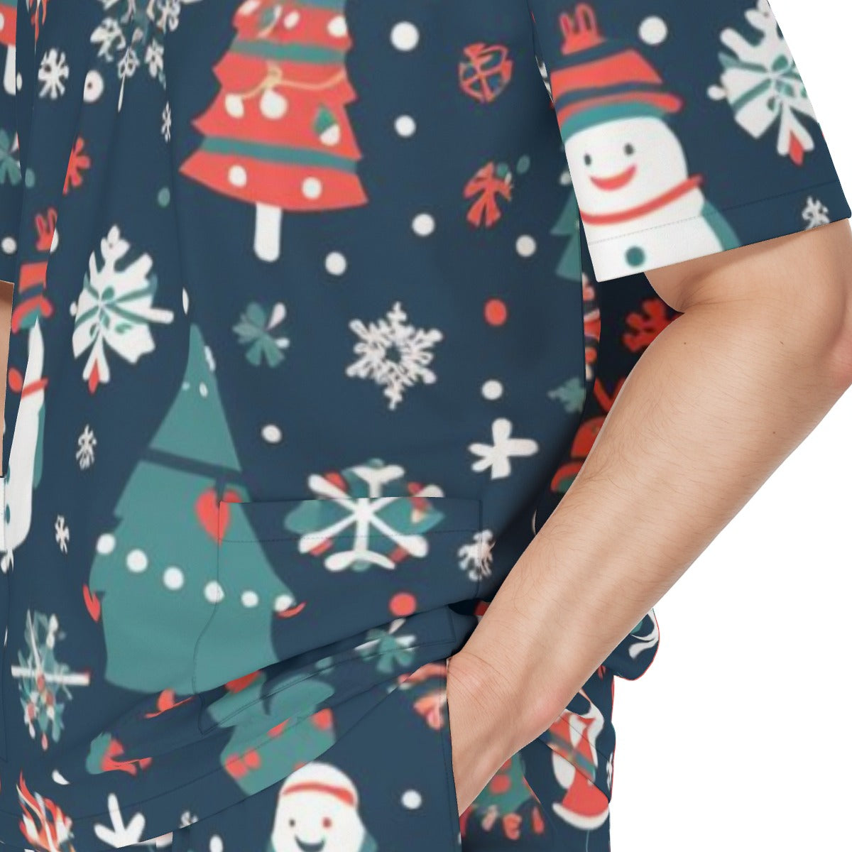 All-Over Print Unisex Scrub Set With Six Pocket