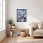 Thickened Rectangular Iron Wall Painting Printed in Canada