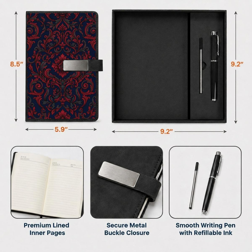 Notebook Gift Set with Metal Pen