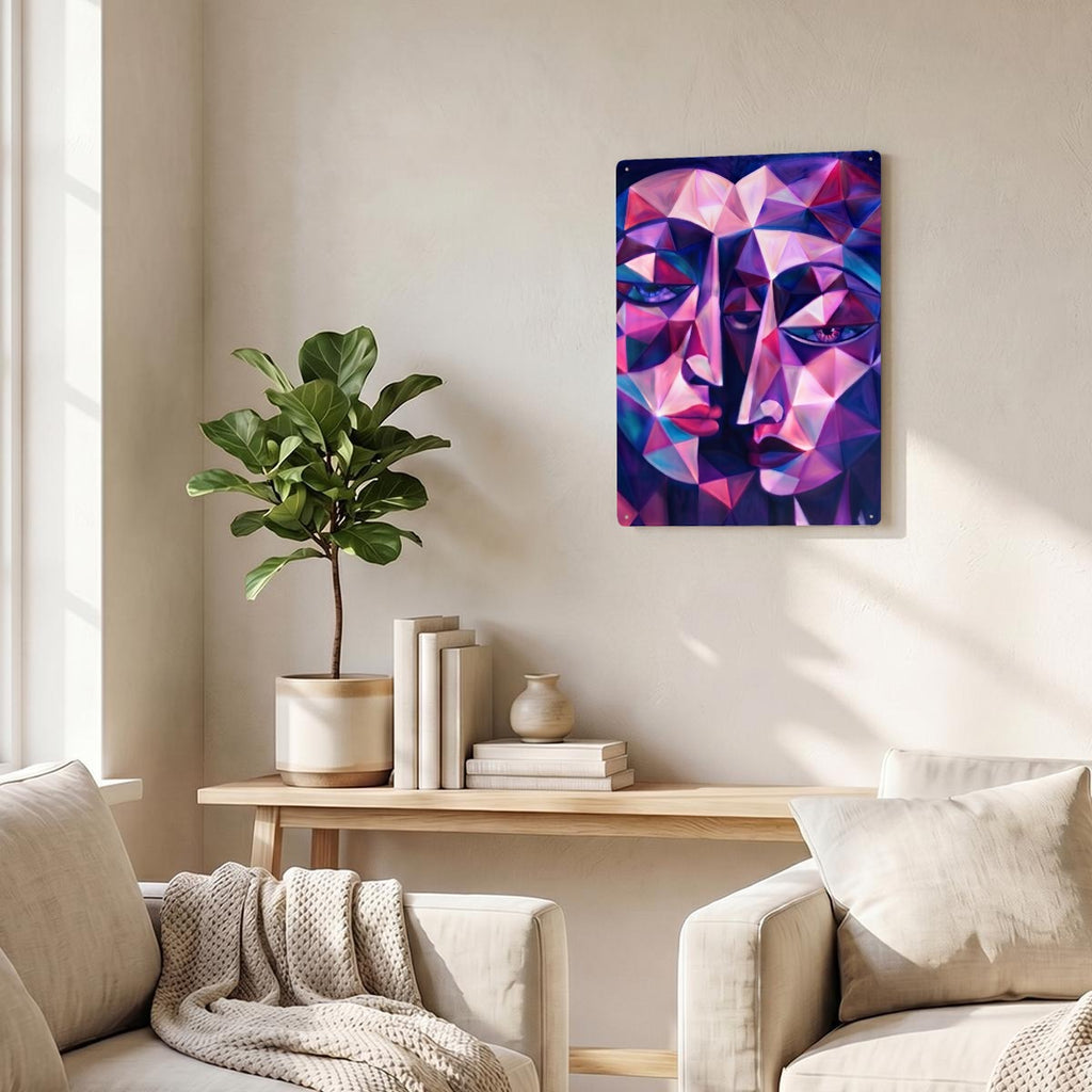 Thickened Rectangular Iron Wall Painting Printed in Canada