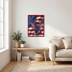 Thickened Rectangular Iron Wall Painting Printed in Canada