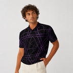 Polo pesante da uomo in poliestere con stampa integrale|210 g/m²