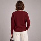 Unisex Soft Wool-Blend Crewneck Knit Sweater|Embroidery