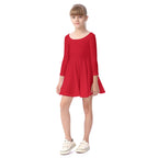 Robe à manches longues pour enfant à imprimé intégral