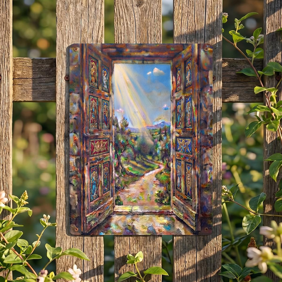 Thickened Rectangular Iron Wall Painting Printed in Canada
