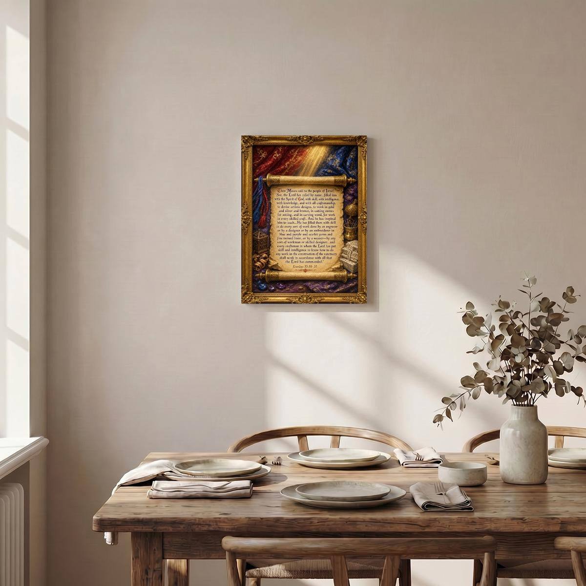 Vertical Framed Canvas Wall Art Printed in Canada
