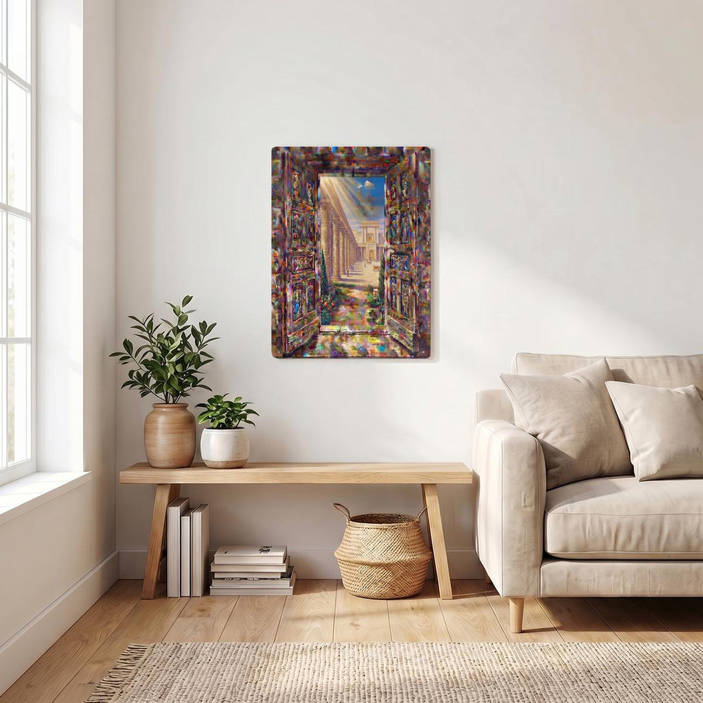 Thickened Rectangular Iron Wall Painting Printed in Canada