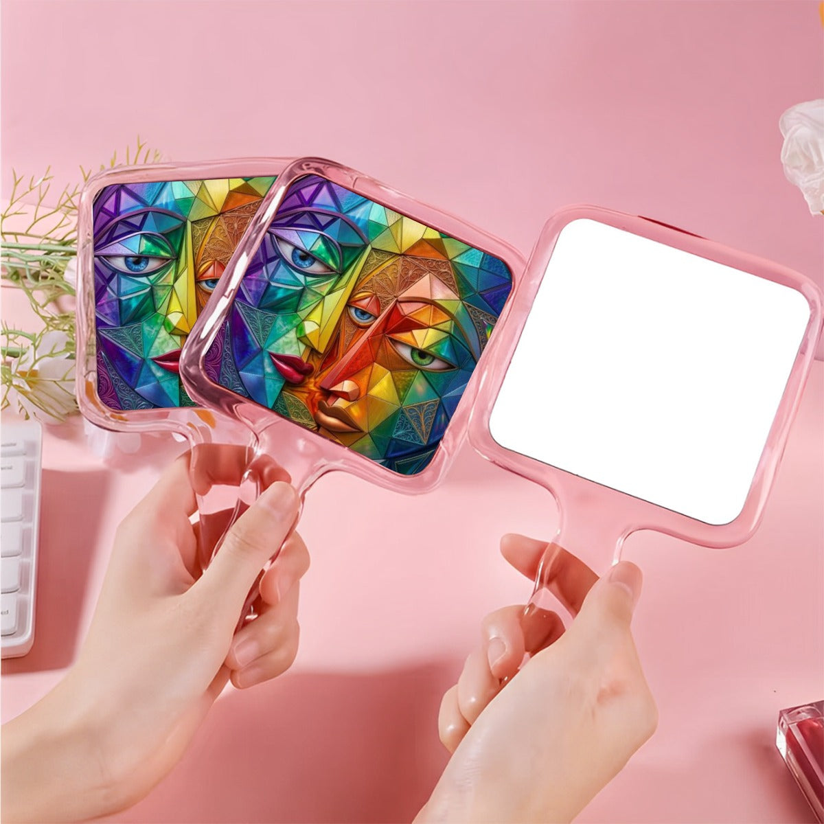 Cute Handheld Makeup Mirror