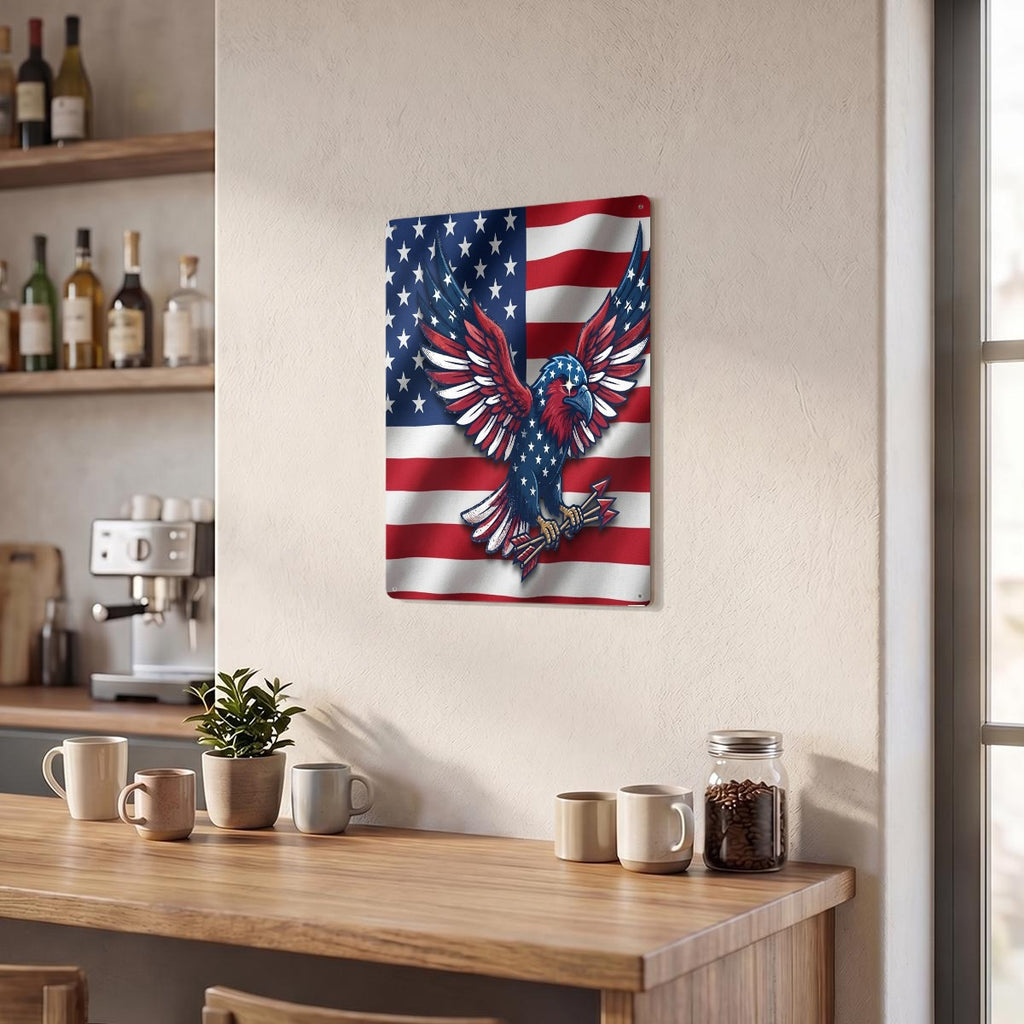 Thickened Rectangular Iron Wall Painting Printed in Canada