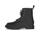 All-Over Print Women's Martin Short Boots With Black Bottom