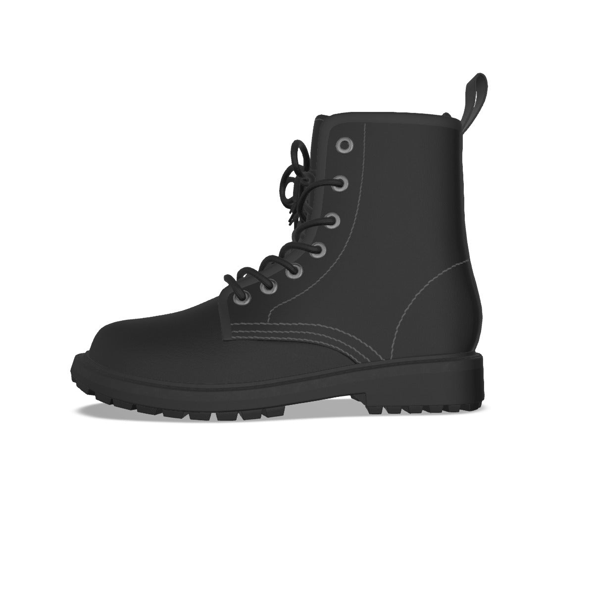 All-Over Print Women's Martin Short Boots With Black Bottom