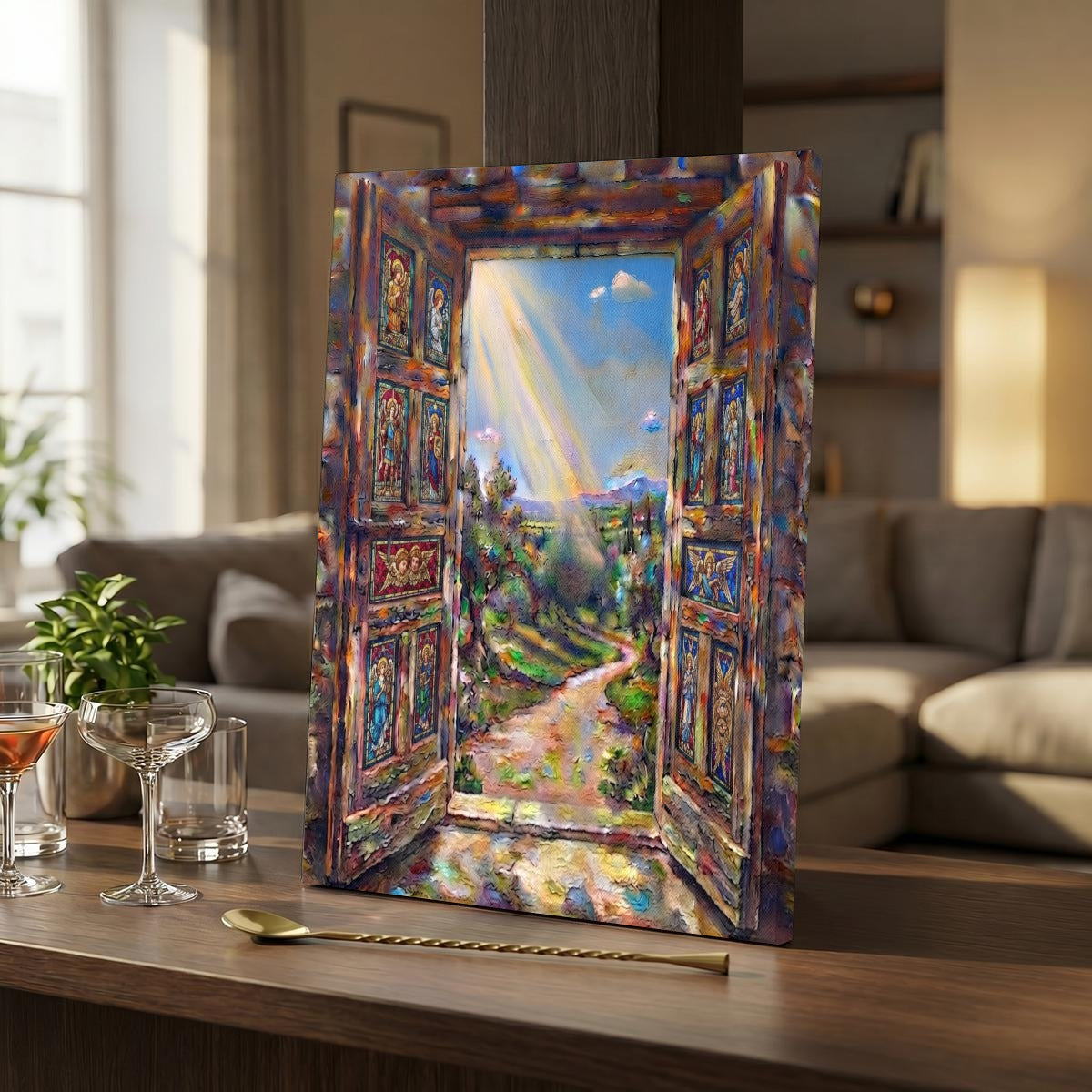 Vertical Framed Canvas Wall Art Printed in Canada