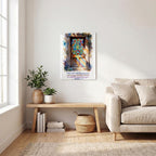 Thickened Rectangular Iron Wall Painting Printed in Canada