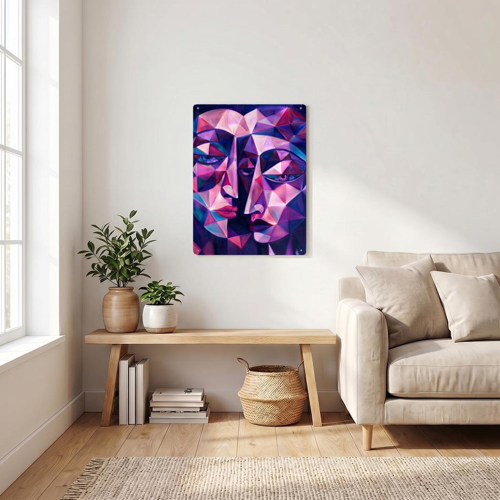 Thickened Rectangular Iron Wall Painting Printed in Canada