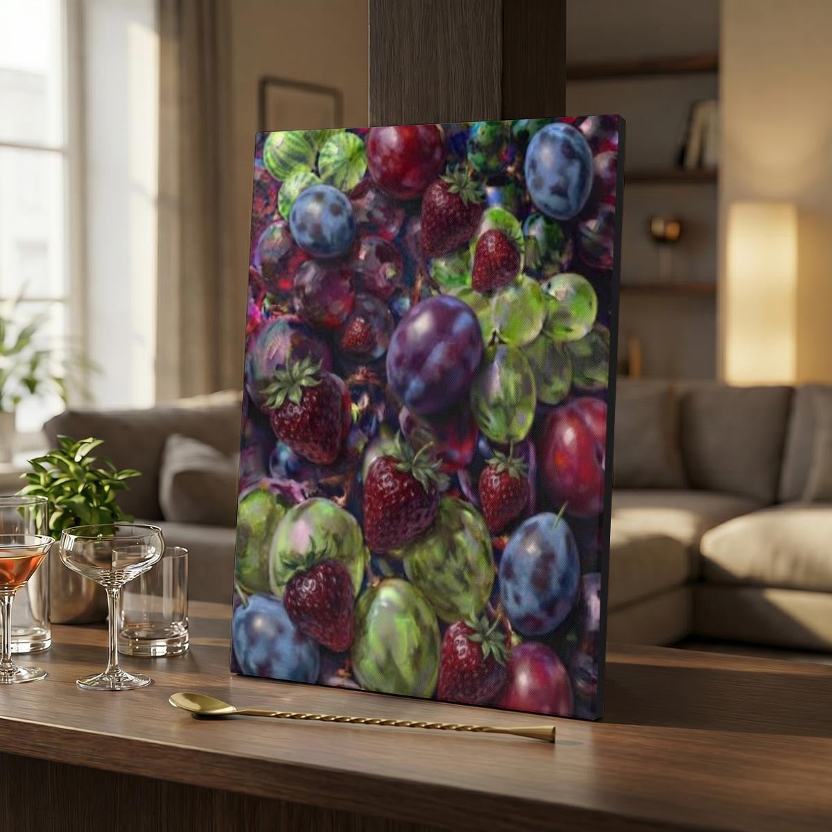 Vertical Framed Canvas Wall Art Printed in Canada