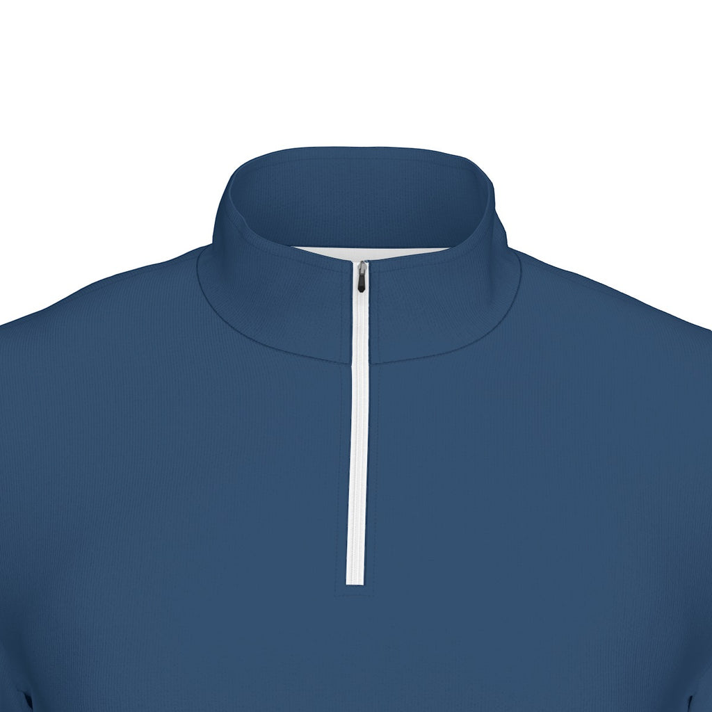 All-Over Print Men's Sports Collar Jersey With Long Sleeve| Interlock