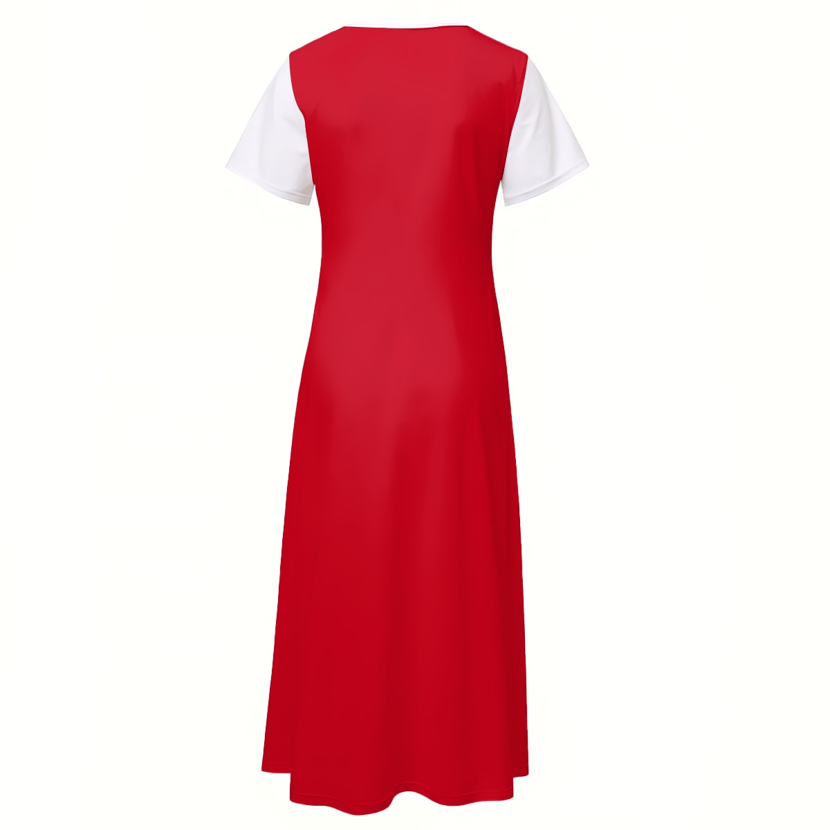All-Over Print Women's V-neck Dress With Side Slit